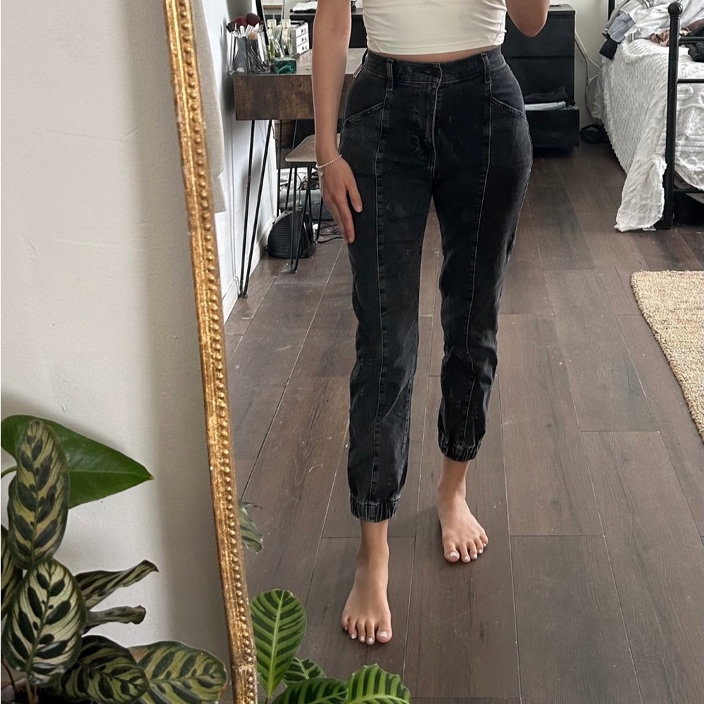 Abercrombie Black Jogger Jeans 26